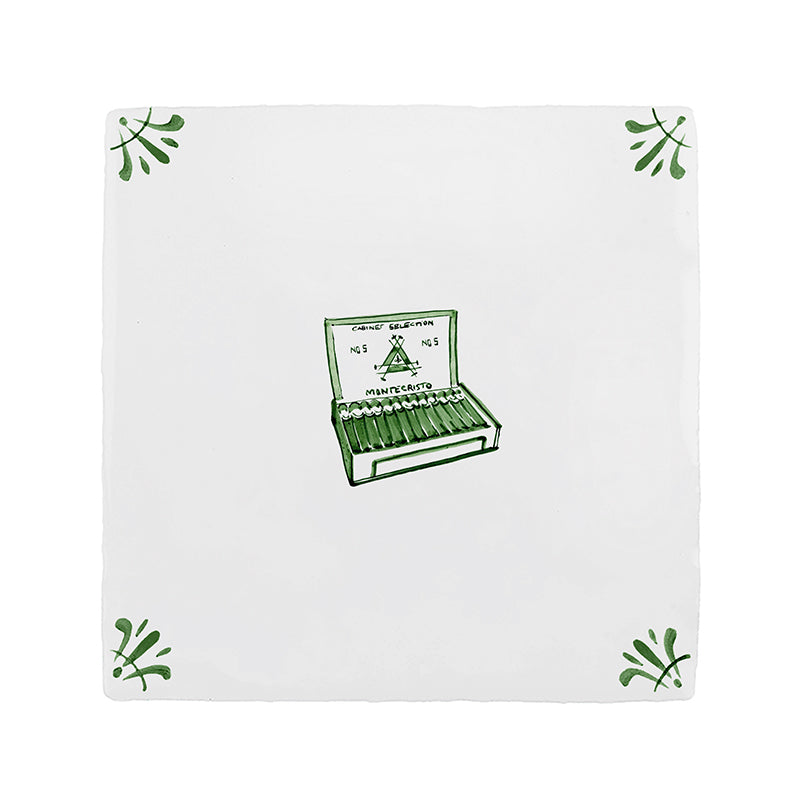 Box of Cigars Delft Tile
