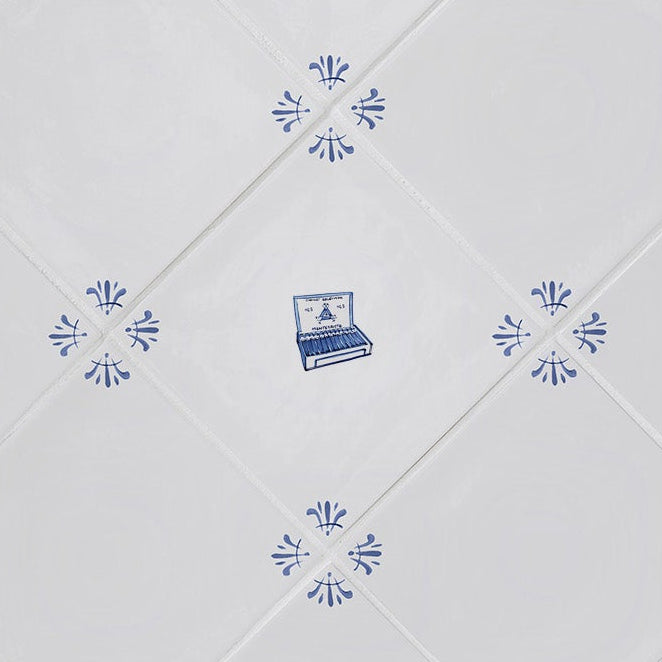 Box of Cigars Delft Tile