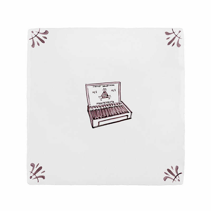 Box of Cigars Delft Tile