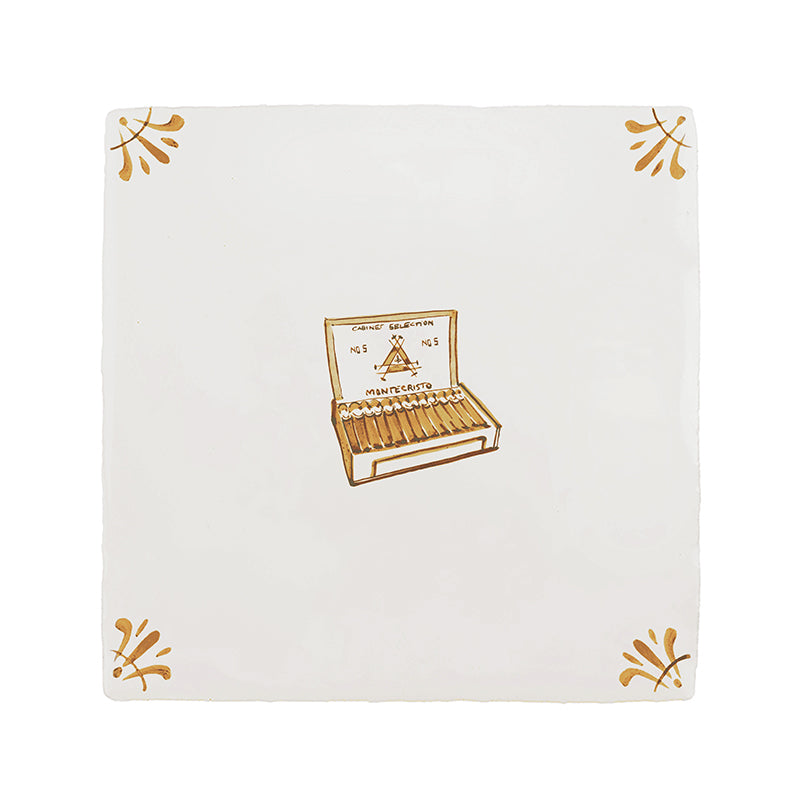 Box of Cigars Delft Tile