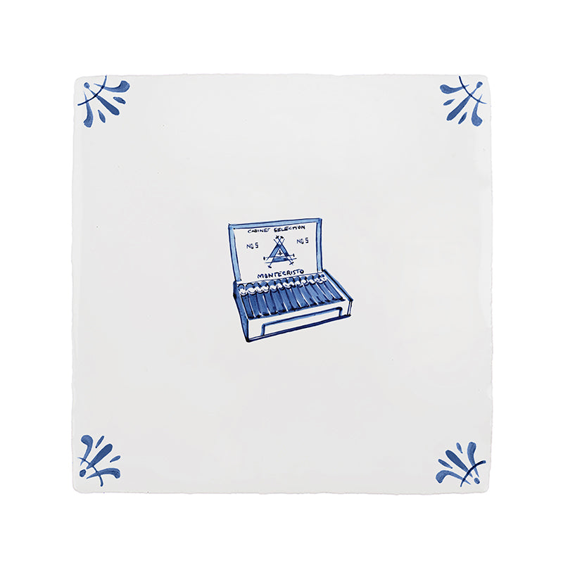 Box of Cigars Delft Tile