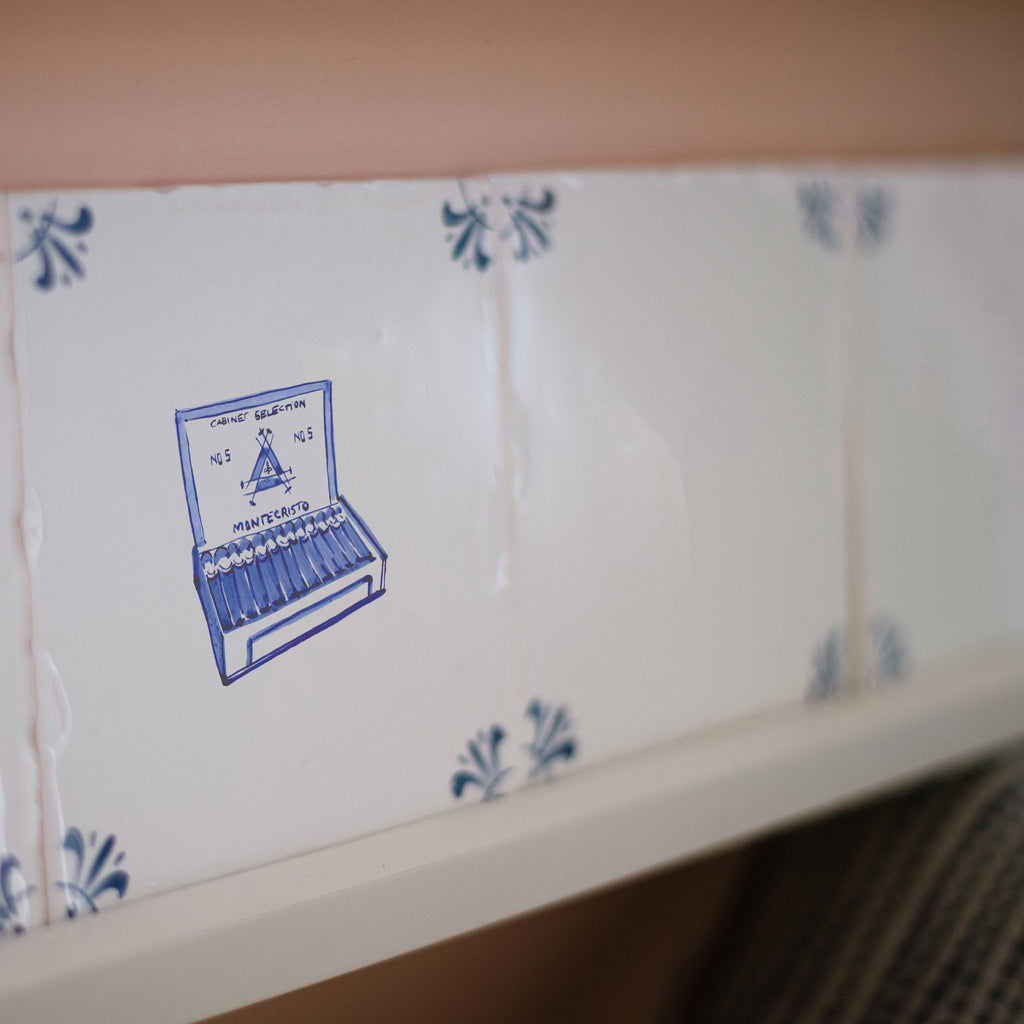 Box of Cigars Delft Tile
