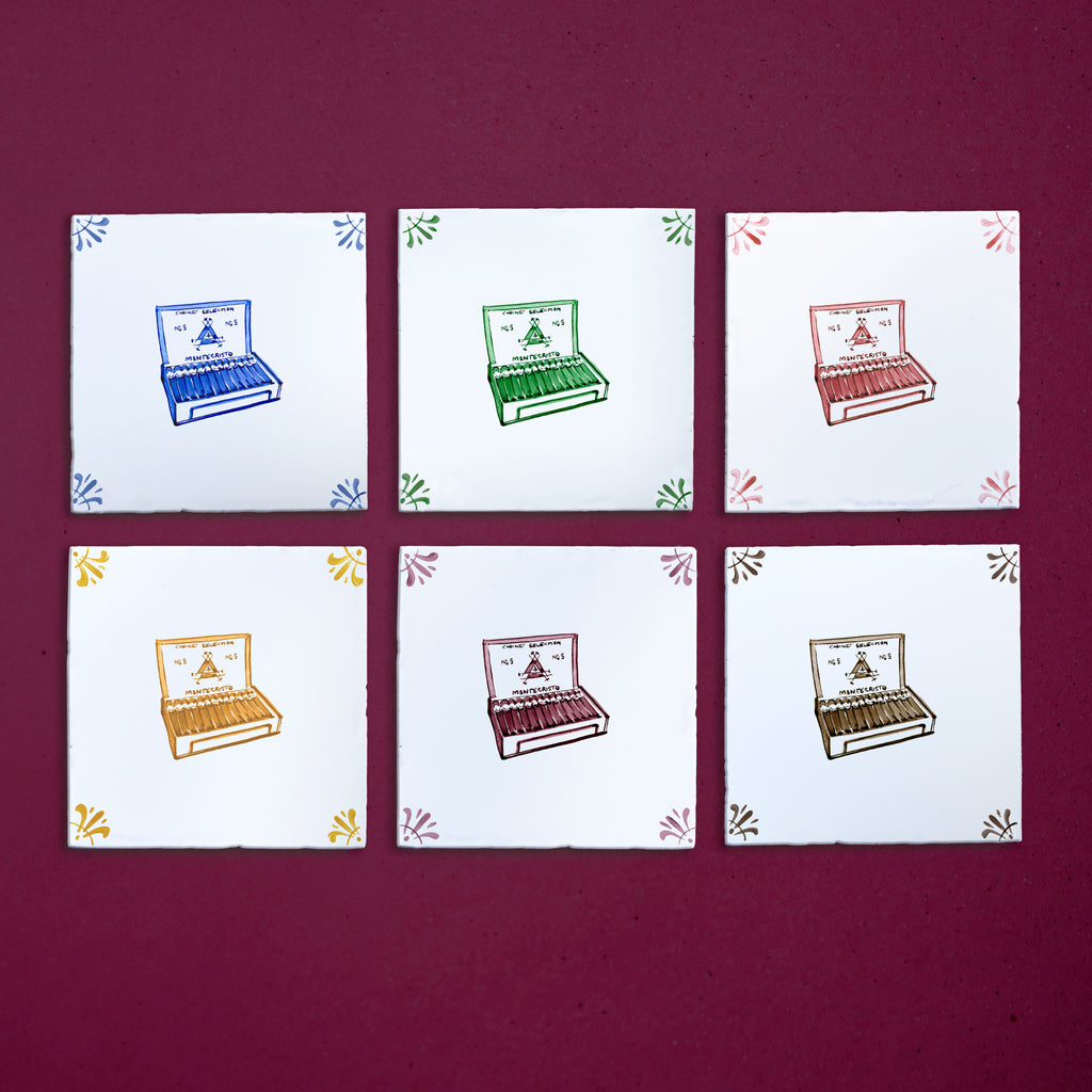 Box of Cigars Delft Tile