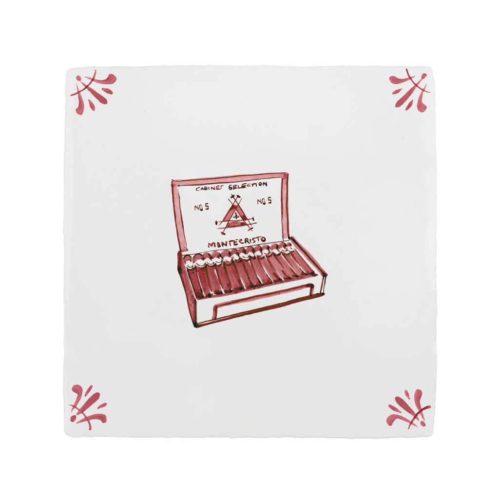 Box of Cigars Delft Tile