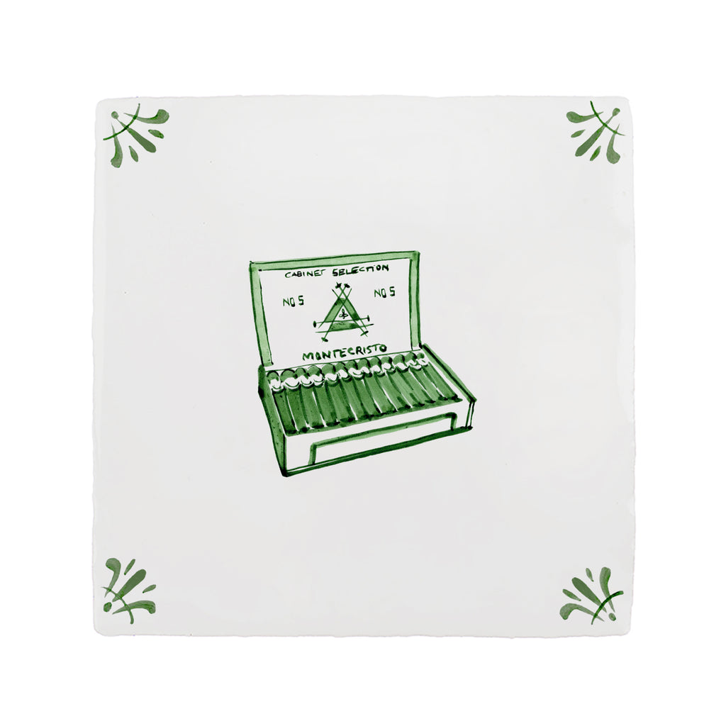 Box of Cigars Delft Tile