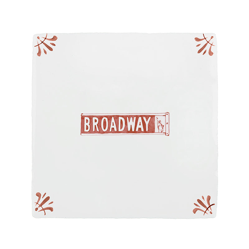 Broadway Musical Delft Tile
