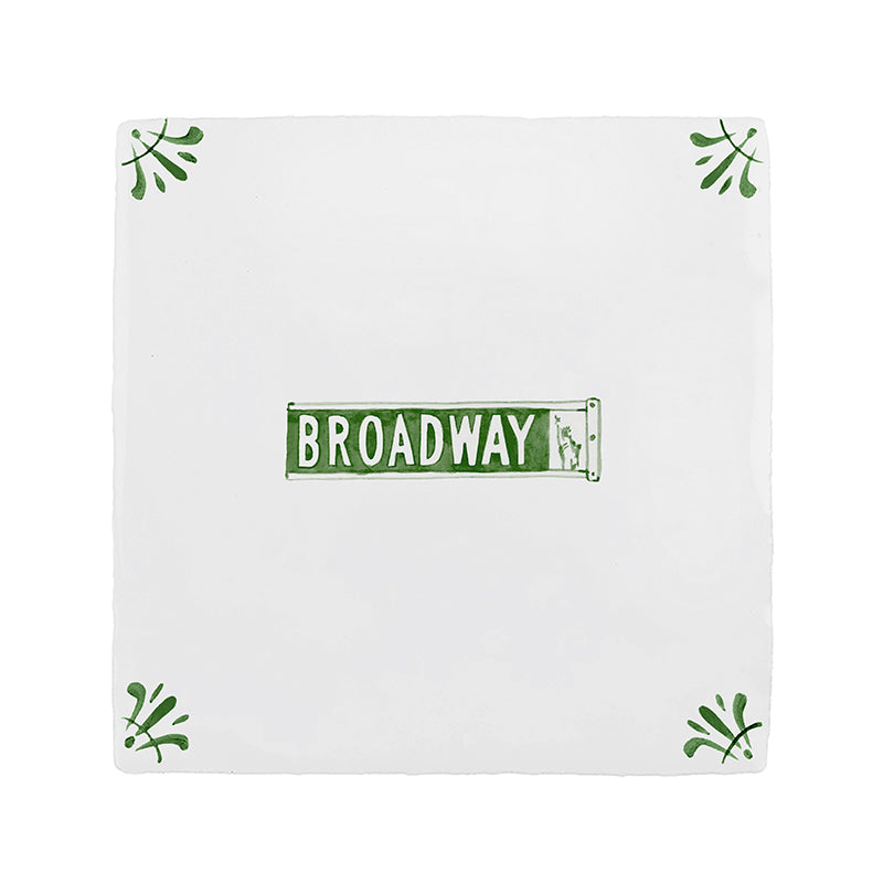 Broadway Musical Delft Tile