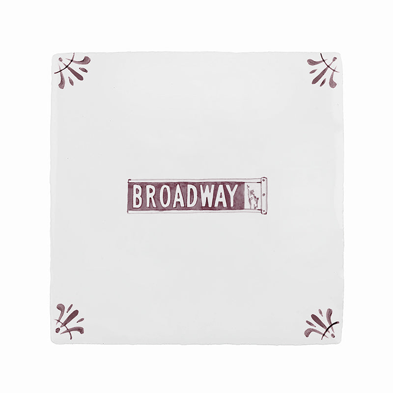 Broadway Musical Delft Tile