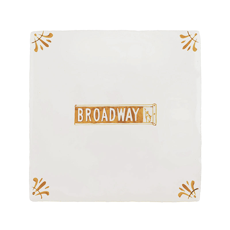 Broadway Musical Delft Tile