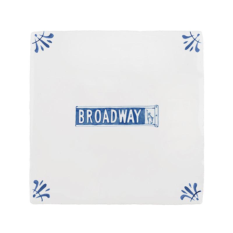 Broadway Musical Delft Tile
