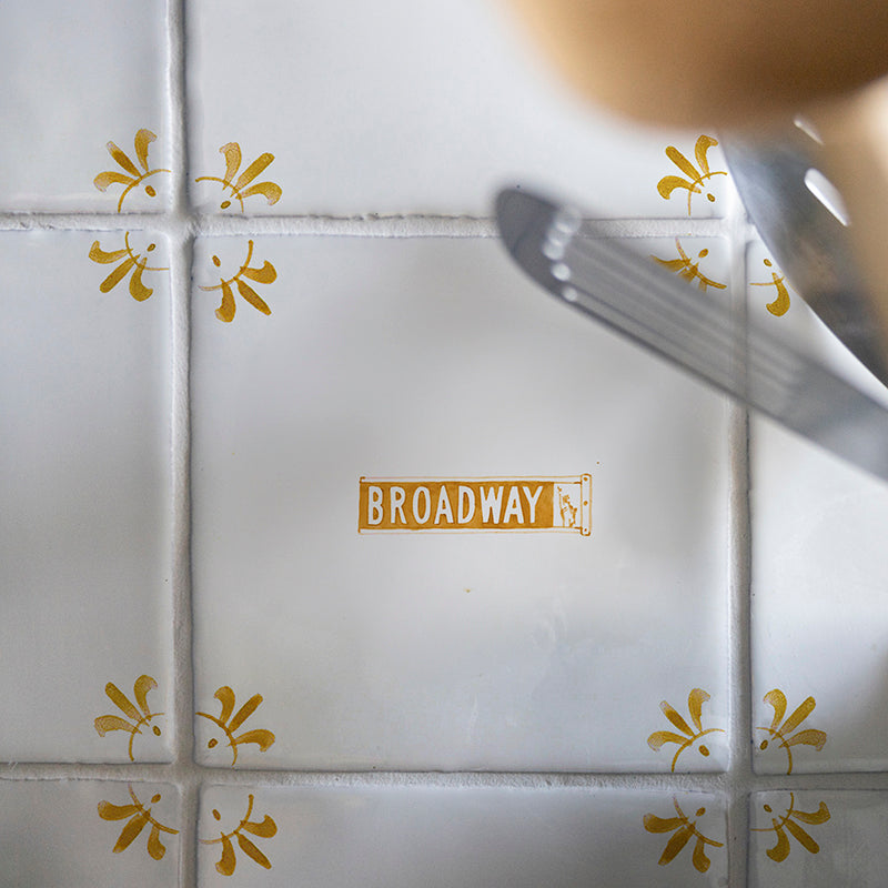 Broadway Musical Delft Tile