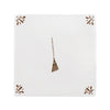 Broom Delft Tile