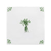 Bunch of Carrots Delft Tile Sample, Green