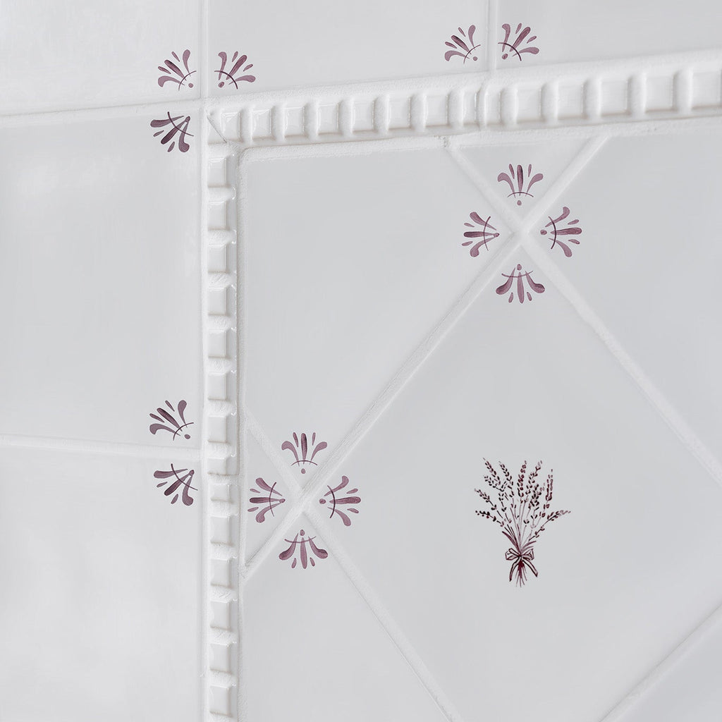 Bunch of Lavender Delft Tile