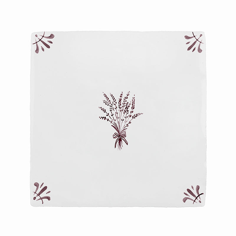 Bunch of Lavender Delft Tile