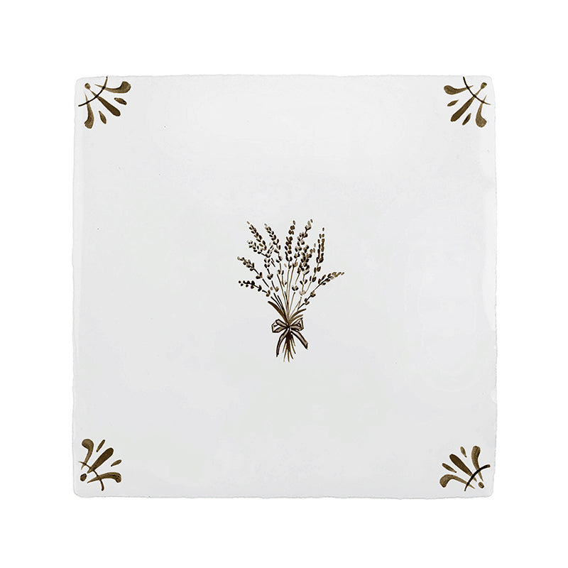 Bunch of Lavender Delft Tile