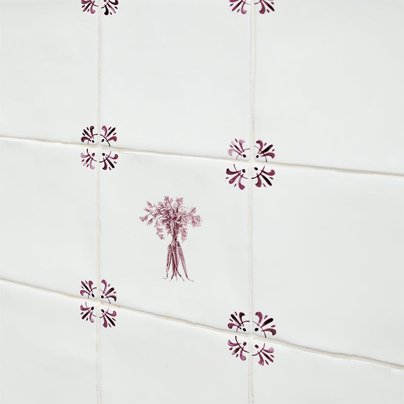 Bunch of Carrots Delft Tile