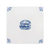 Burger Delft Tile