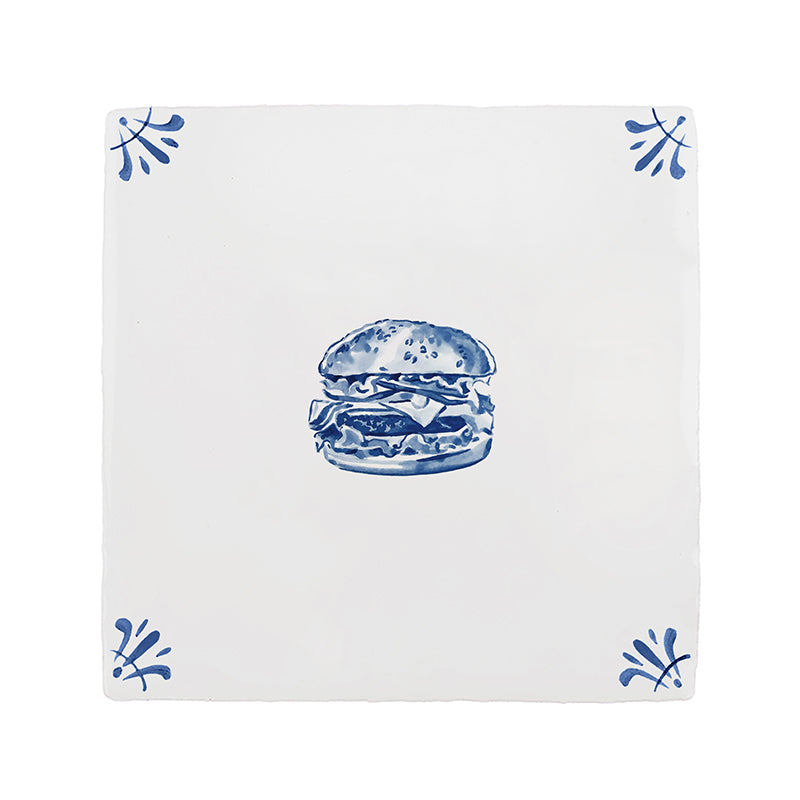 Burger Delft Tile
