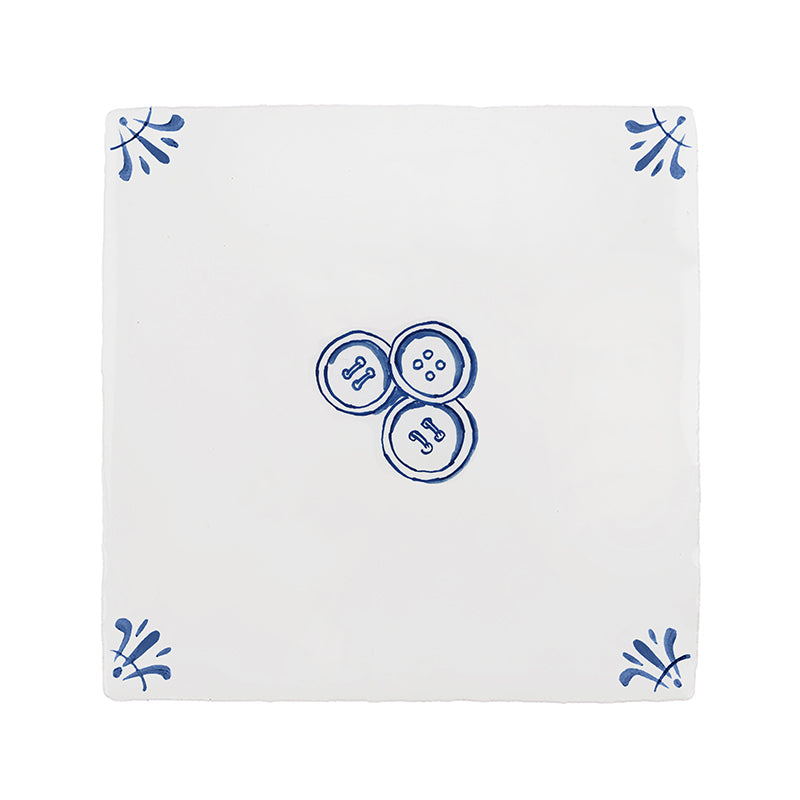 Buttons Delft Tile