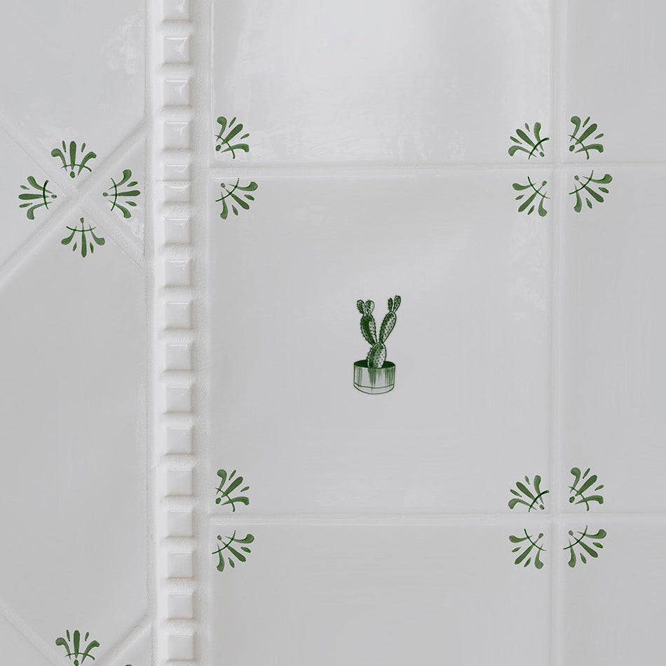 Cactus Delft Tile