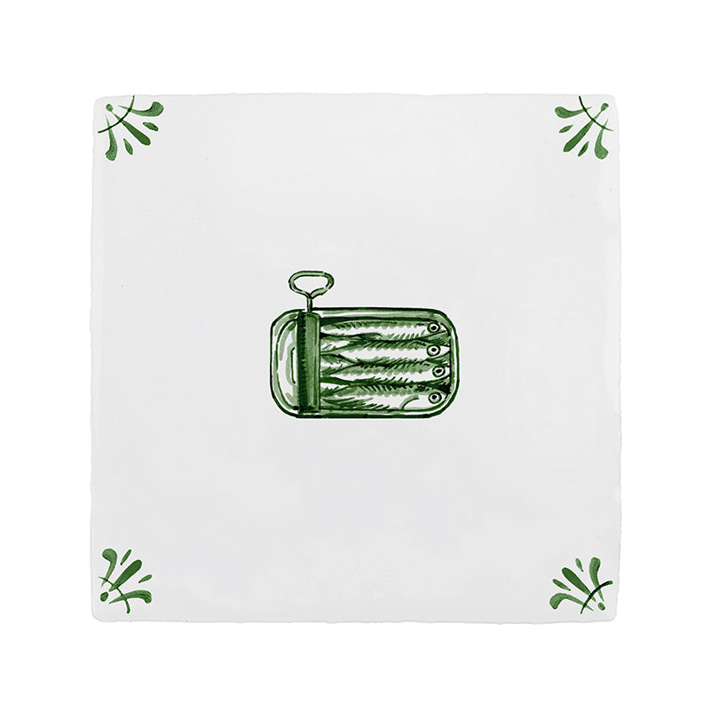 Can of Sardines Delft Tile