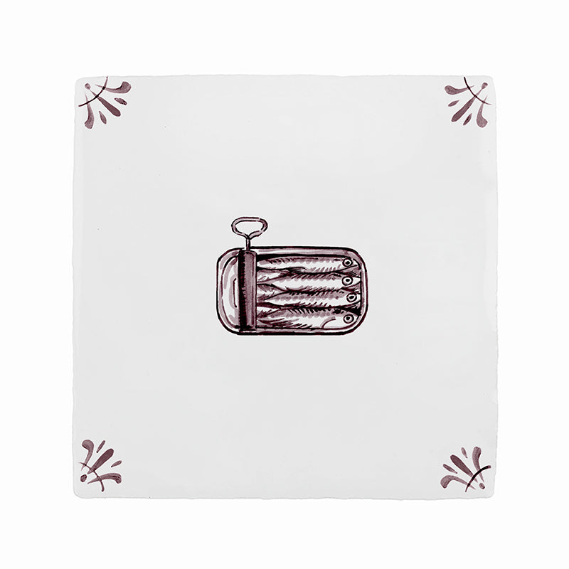 Can of Sardines Delft Tile