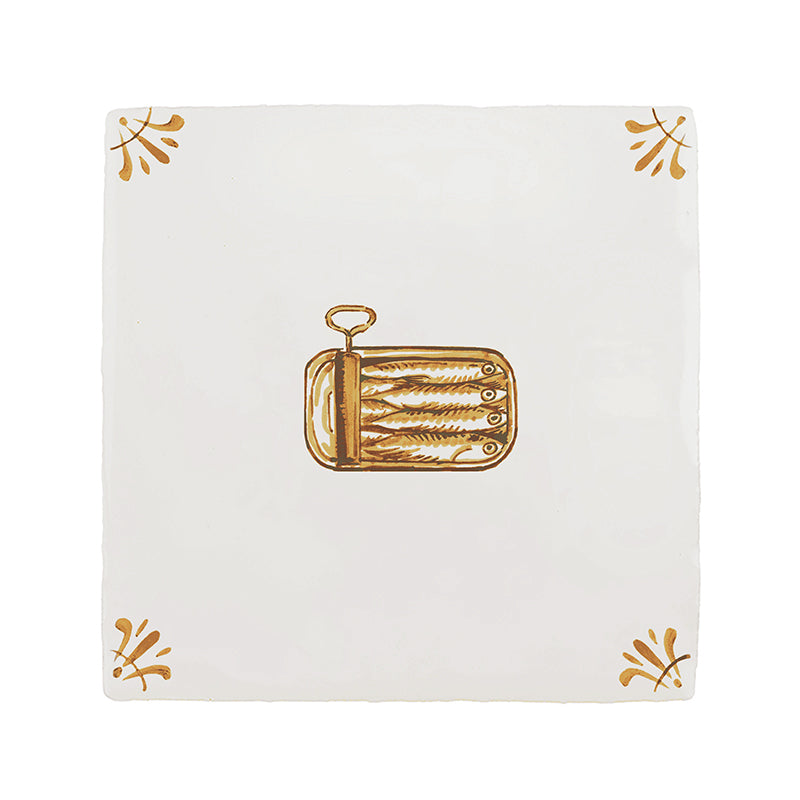 Can of Sardines Delft Tile