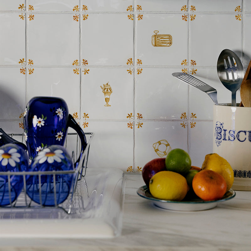 Ice Cream Sundae Delft Tile