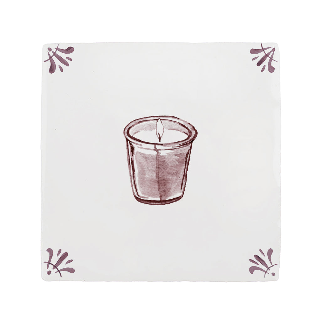 Scented Candle Delft Tile