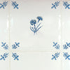 Carnation Delft Tile, Gold Lustre