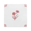 Carnation Delft Tile