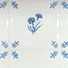 Carnation Delft Tile, Gold Lustre
