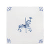 Carousel Horse Delft Tile