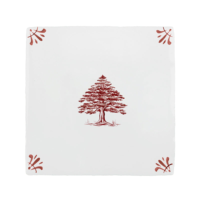 Cedar Tree Delft Tile