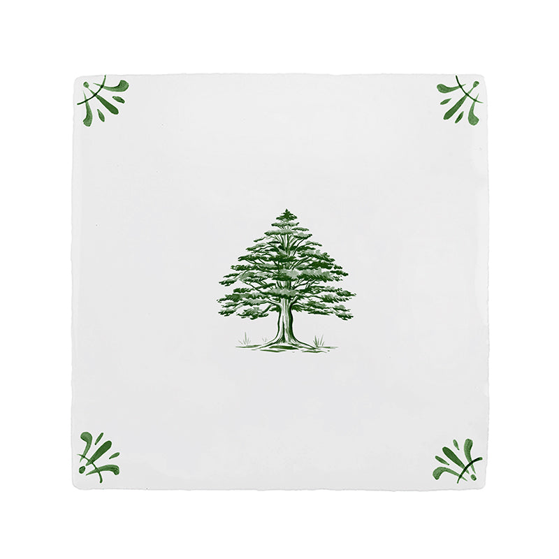 Cedar Tree Delft Tile