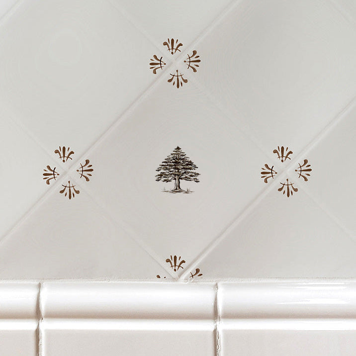 Cedar Tree Delft Tile | Petra Palumbo