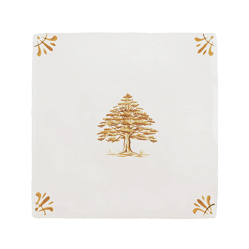 Cedar Tree Delft Tile