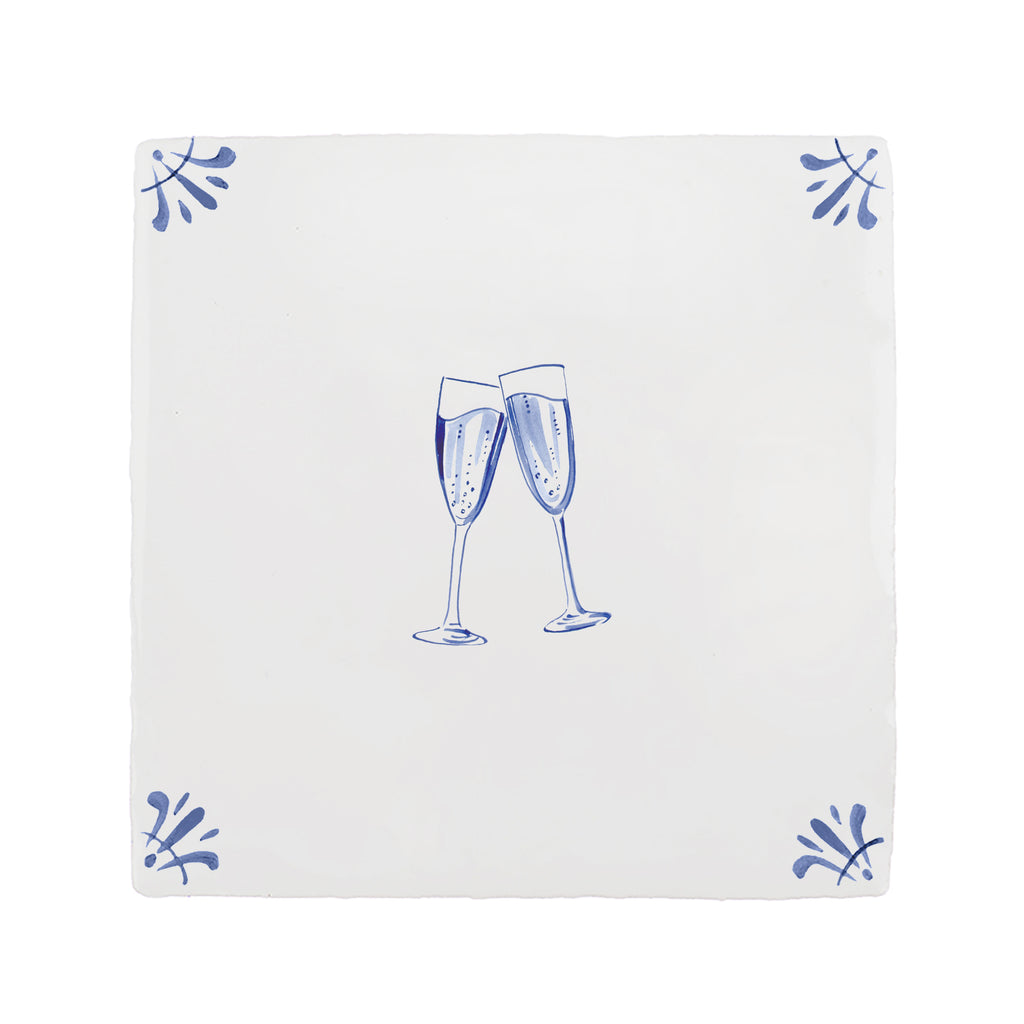 Let's Celebrate Delft Tile