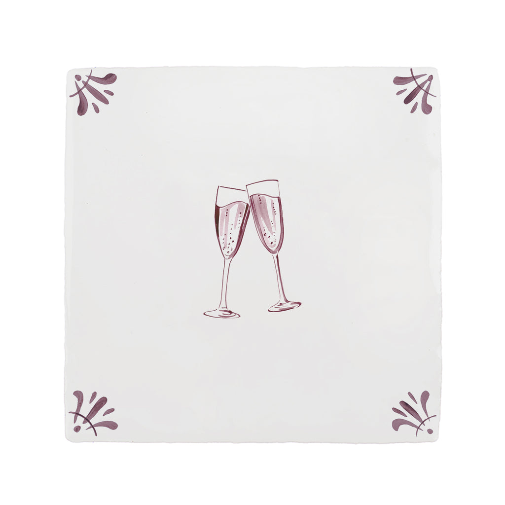 Let's Celebrate Delft Tile