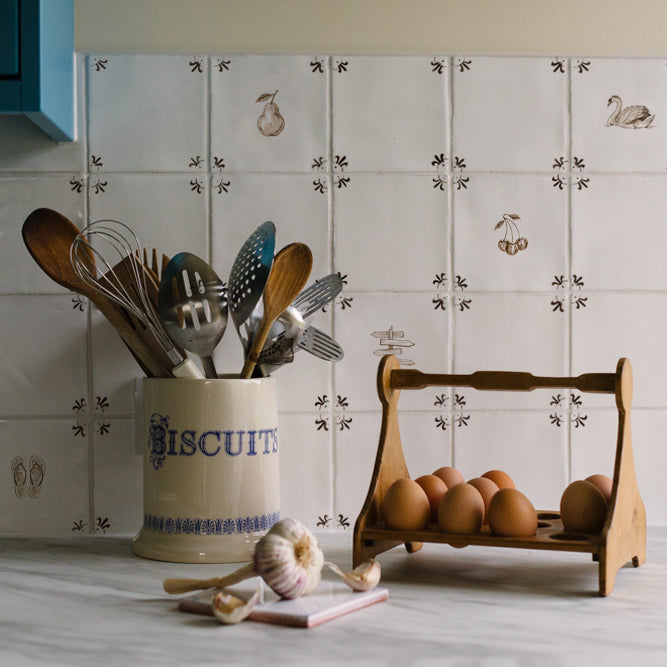 Cherries Delft Tile