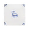 Chesterfield Chair Delft Tile