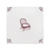 Chesterfield Chair Delft Tile