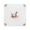 Chicken Delft Tile