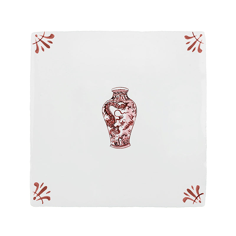 Chinese Vase Delft Tile