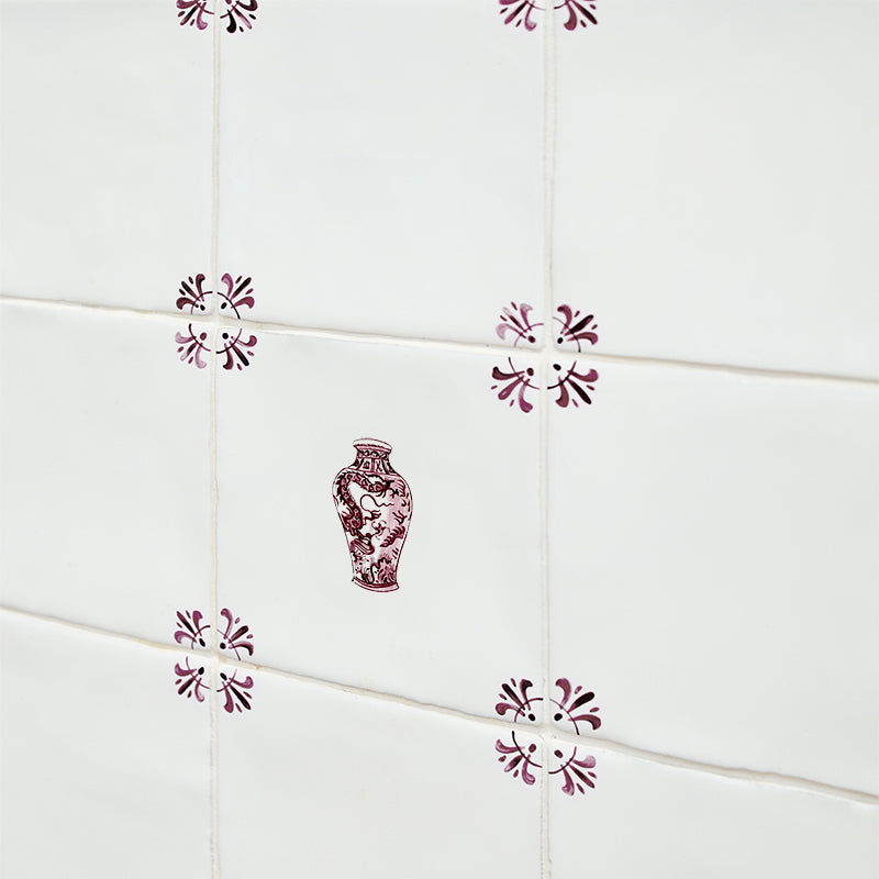 Chinese Vase Delft Tile