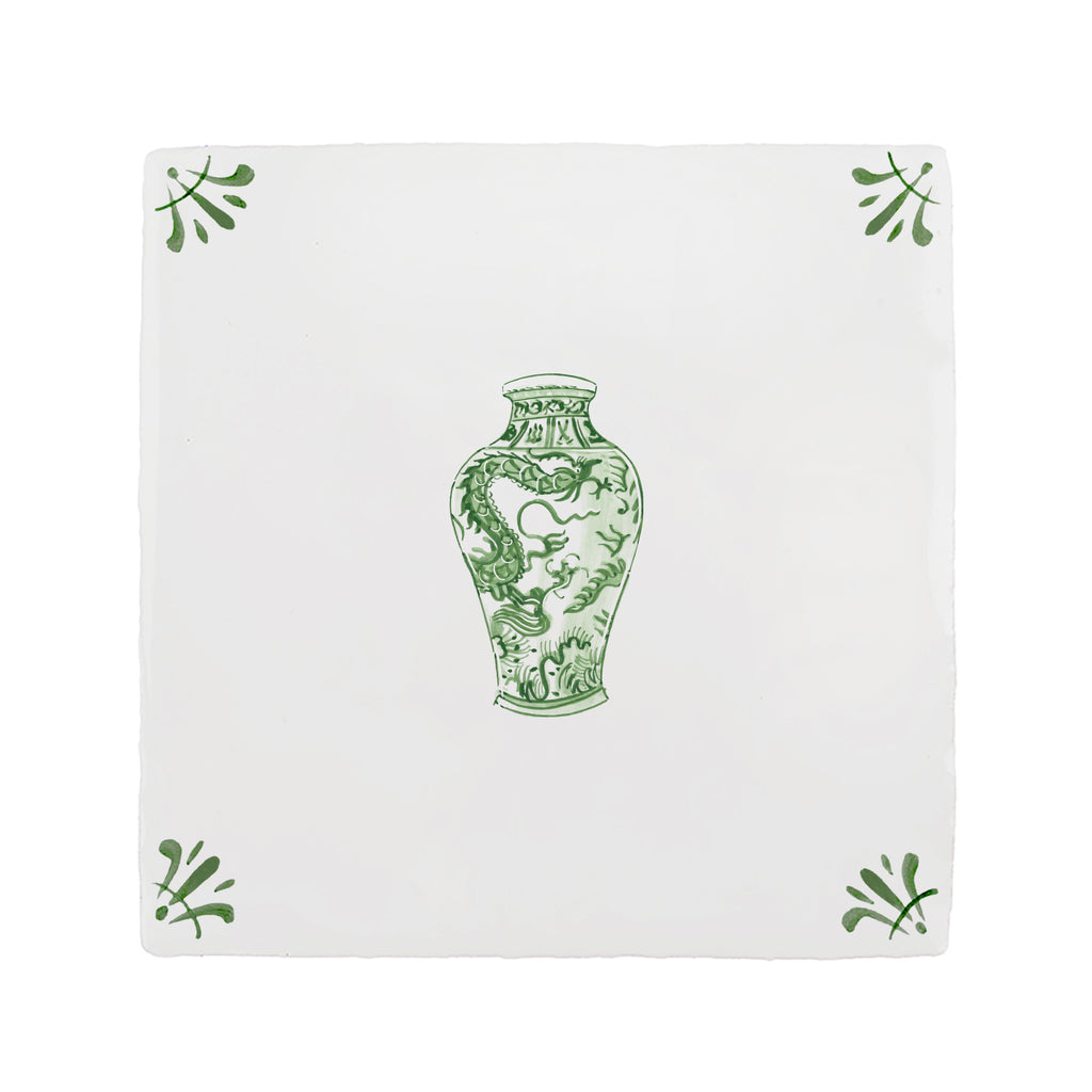 Chinese Vase Delft Tile