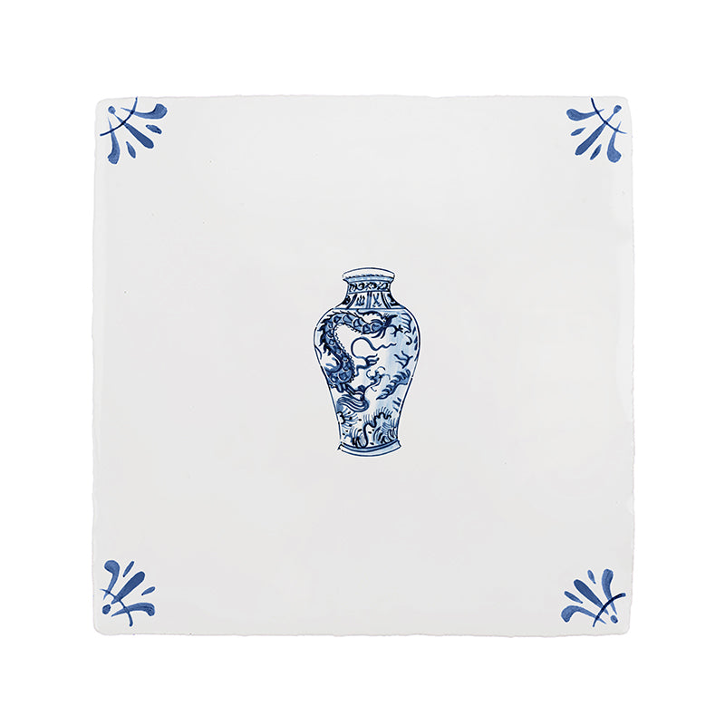 Chinese Vase Delft Tile