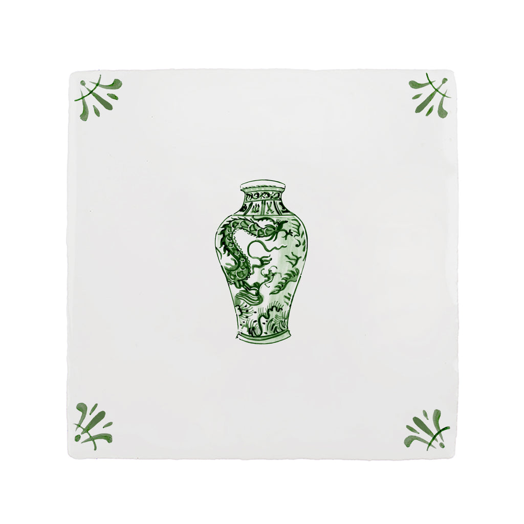 Chinese Vase Delft Tile