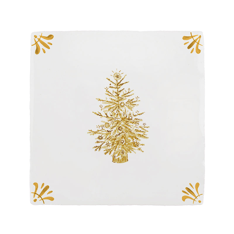 Christmas Tree Delft Tile